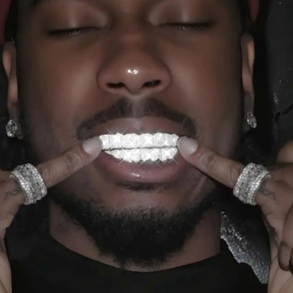 Luxury Silver Diamond Grillz for Men